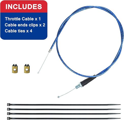 1270mm 50'' Throttle Cable for Coleman CT100U CT200U BT200X Baja Warrior Doodlebug Db30 Mb165 Mb200 MOTOVOX MBX10 Monster Moto Mini Bike 50cc-125cc Coolster Apollo Pit Dirt Bike Motocross Black in Saudi Arabia