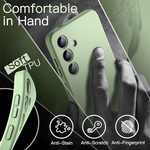 Jetech Slim Fit Case لـ Samsung Galaxy S24 5G ، حماية عدسة الكاميرا الكاملة ، غطاء الهاتف الواقي TPU الناعم مع النهاية غير اللامعة ، صدمية (أسود) in Saudi Arabia