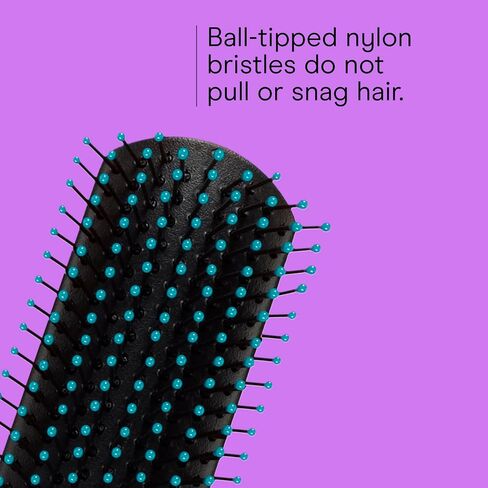 Conair Salon Results Hairbrush for Men and Women, Hairbrush for Everyday Brushing with Nylon Bristles, Color May Vary, 1 Pack in Kuwait