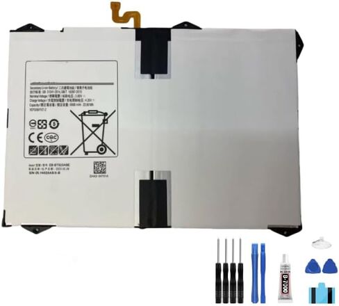 بطارية عامة 6000mAh 3.80V EB-BT825ABE متوافقة مع Galaxy Tab S3 9.7 SM-T825C T820 T825 Tablet in Saudi Arabia