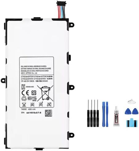 بطارية عامة T4000e 4000mAh 3.7V متوافق مع Galaxy Tab 3 7.0 '' T211 T210 T215 T217A T210R T2105 P3210 P3200 in Saudi Arabia