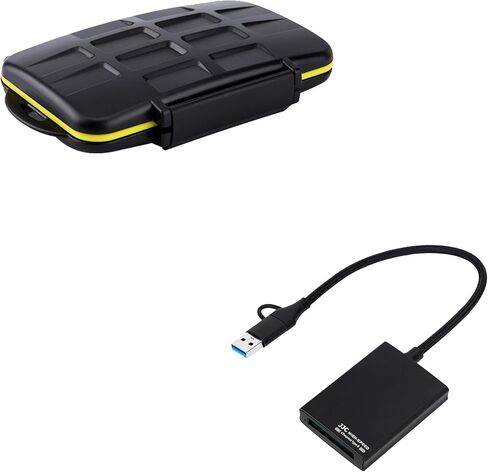 JJC CFexpress Type B Card Reader USB Adapter & 6 Slots Card Case for CFexpress Type B Card (Card Reader Not for XQD Card) in Kuwait