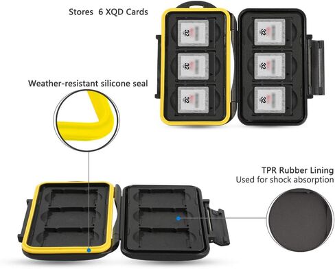 JJC CFexpress Type B Card Reader USB Adapter & 6 Slots Card Case for CFexpress Type B Card (Card Reader Not for XQD Card) in Kuwait