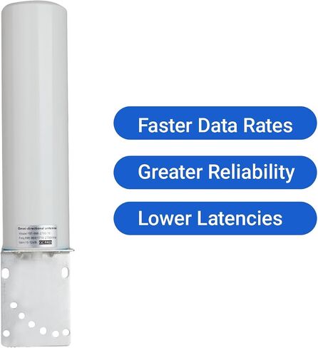 High Gain 10-12dBi Dual SMA Male 698-2700 MHz 3G/4G LTE Omni-Directional Outdoor Pole/Wall Mount Antenna for Mobile Cell Phone Cellular 4G LTE Router Modem Gateway in Saudi Arabia