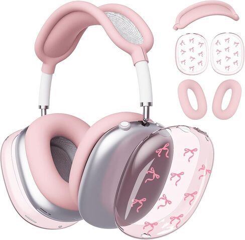 for AirPods Max Headphones Pink Bow Ear Covers for AirPods Max 2 in Saudi Arabia