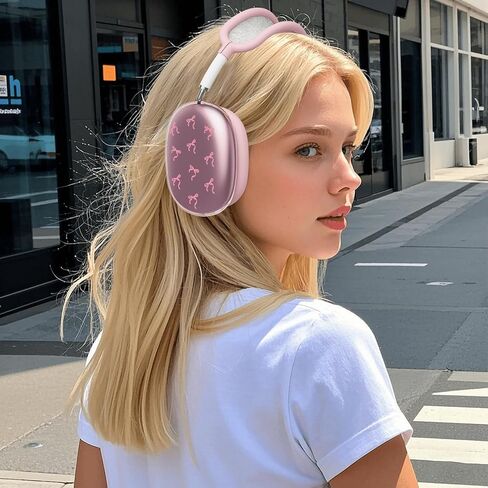 for AirPods Max Headphones Pink Bow Ear Covers for AirPods Max 2 in Saudi Arabia