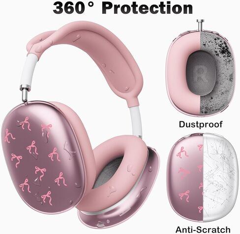 for AirPods Max Headphones Pink Bow Ear Covers for AirPods Max 2 in Saudi Arabia
