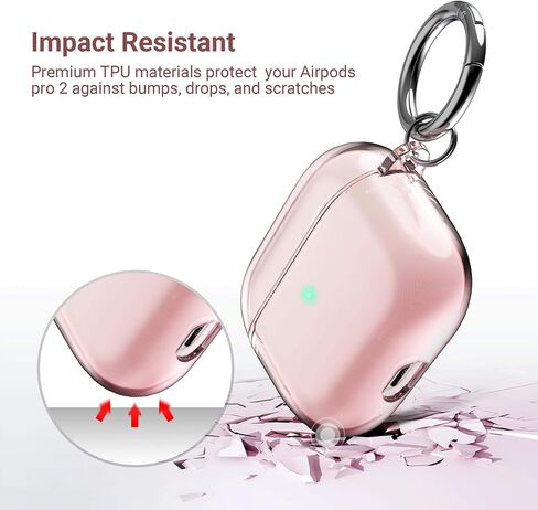 ULAK Compatible with AirPods 3 Case for Women Girls, Pink in Saudi Arabia