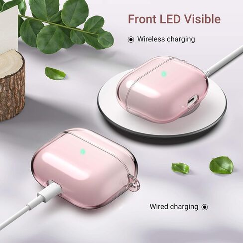 ULAK Compatible with AirPods 3 Case for Women Girls, Pink in Saudi Arabia