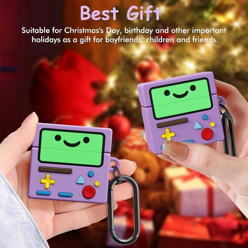 AirPod 4 Case Cover, KOREDA Cute Cartoon Game Case for Airpods 4th Generation (2024), Funny Kawaii 3D Cartoon Silicone Case for Women Girls (Purple) in Kuwait