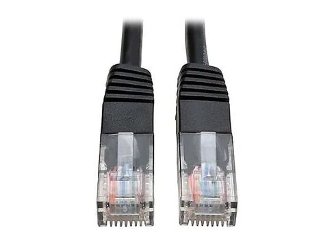 TRIPP Lite Eaton Series N002-010-BK CAT5E Ethernet Patch Cable 10 FT ، RJ45 M/M ، 350 MHz UTP مقولبة ، Gigabit Poe ، Black ، Cloud Care Bundle مؤهلة (50 حزمة) in Kuwait