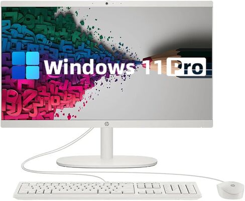 HP 21.5 All-in-One Desktop Computer ، Win 11 Pro ، 21.5 بوصة عرض FHD PC ، معالج Intel Celeron J4025 ، ذاكرة الوصول العشوائي 32GB ، 1 تيرابايت SSD ، Wi-Fi 6 ، Bluetooth 5.5 ، وايت in Saudi Arabia