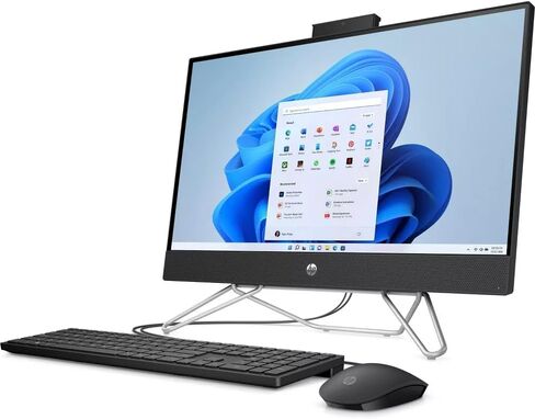 HP 24" All-in-One Desktop, Intel 10-Core i5-1235U, 23.8" FHD IPS Touchscreen, Intel Iris Xe Graphics, WiFi 6, HDMI, 1080P Camera, 64GB DDR4 2TB M.2 SSD, Win11 Home in Saudi Arabia