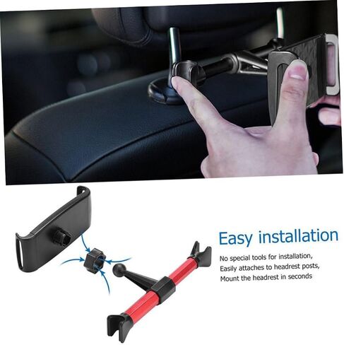 Rotating Car Seat Holder Tablet Bracket for Phone Car Headrest Mount Random Color in Saudi Arabia