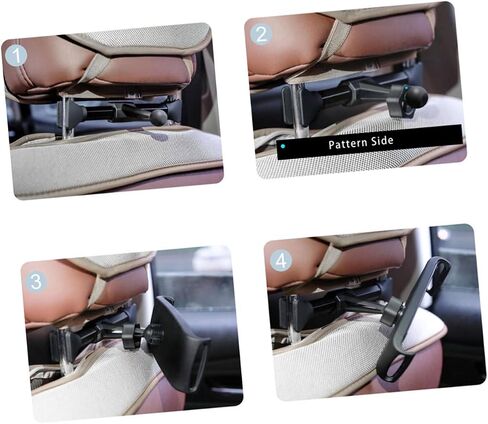 Rotating Car Seat Holder Tablet Bracket for Phone Car Headrest Mount Random Color in Saudi Arabia