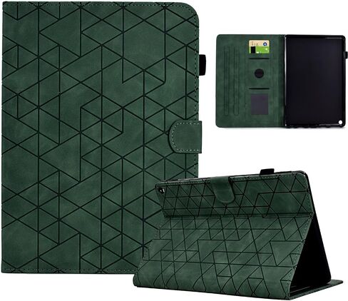 Tablet Travel Premium Leather Folio Case متوافق مع Kindle Fire HD10/HD10 بالإضافة إلى 2021 مع عرض متعدد الزوايا وحماية لميزة النوم/الاستيقاظ التلقائي in Kuwait