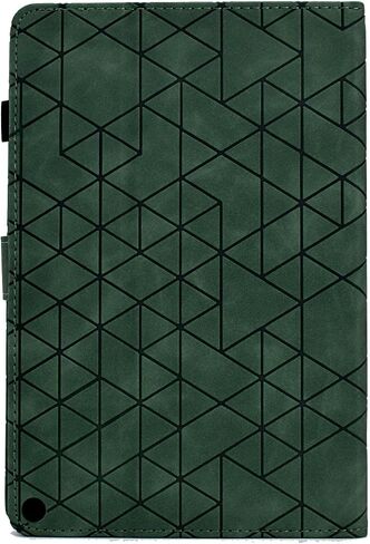 Tablet Travel Premium Leather Folio Case متوافق مع Kindle Fire HD10/HD10 بالإضافة إلى 2021 مع عرض متعدد الزوايا وحماية لميزة النوم/الاستيقاظ التلقائي in Kuwait