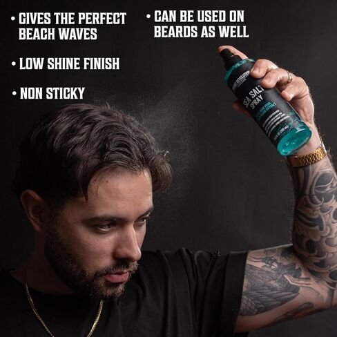 Viking Revolution Sea Salt Spray for Hair Men - Hair Texturizing Spray with Kelp, Aloe Vera and Red Algae Extract - Surf Spray to Add Volume and Texture Sea Salt Spray for Men Beach Hair Spray - 8oz in Kuwait