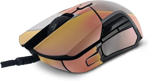 MightySkins Skin Compatible with SteelSeries Rival 5 Gaming Mouse - Marble Magma | Protective, Durable, and Unique Vinyl Decal wrap Cover | Easy to Apply, Remove, and Change Styles | Made in The USA in Saudi Arabia