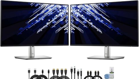 Dell 2 X P2725H 27 "Full HD ، (1920 × 1080) شاشة ، 16: 9 IPS ، LED ، شاشة 100 هرتز (P2725H) + 2 X USB-C KIT in Kuwait