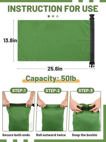 6pcs No-Leaking Sand Bags for Flooding with Buckle - No Tying, Easy to Carry, High-Density Canvas Flood Protection Water Barrier Sandbags for Home Door Basement Garage Flood Control, 13.8'' x 25.6'' in Saudi Arabia