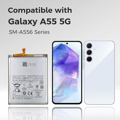 بطارية EB-BA546ABY جديدة متوافقة مع Galaxy A55 5G SM-A556 B/U/U1/W/E ، مع تعليمات و DIY أدوات in Kuwait