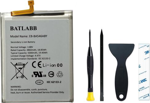 بطارية EB-BA546ABY جديدة متوافقة مع Galaxy A55 5G SM-A556 B/U/U1/W/E ، مع تعليمات و DIY أدوات in Kuwait