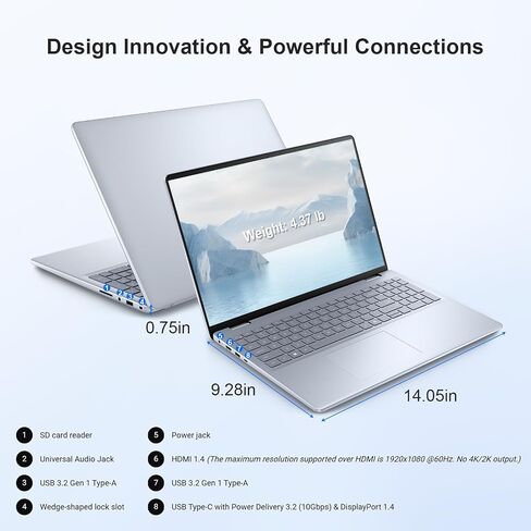 Dell Inspiron 16 Touchscreen Business Laptop, Intel Core 7 150U(10-Core, Up to 5.4GHz), FHD+ 16:10 Display, AI Copilot Key, Fingerprint Reader, Backlit KB, w/Accessory, Win 11 Pro (64GB DDR5 4TB SSD) in Saudi Arabia