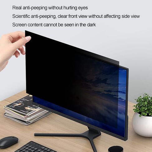 19-27.5 inch Privacy Screen Anti Peeping Film for 16:10 16:9 LED Screen Desktop PC Monitor Computer Privacy Screen Filter Panel Anti Glare Blue Light,19in 16:10 in Kuwait