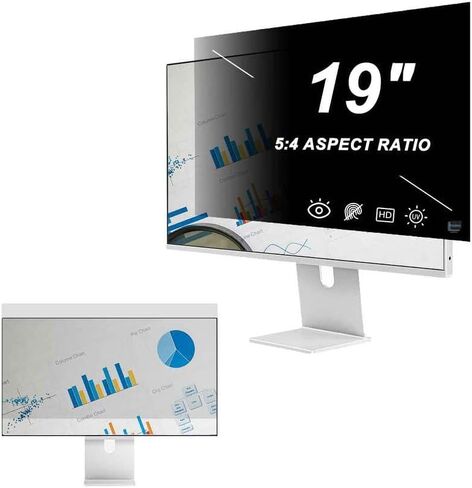 2-Pack 19/19.5 inch Computer Privacy Screen for Desktop,Eye Protection Anti Blue Light Glare Screen Filter for Widescreen Display,Two Installation Methods,19.5 (16:10) 16.5 in X 10.31in in Saudi Arabia
