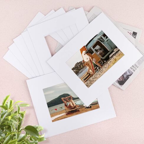 Golden State Art, 10 Pack 16x20 White Picture Mat for 11x14 Photos in Kuwait