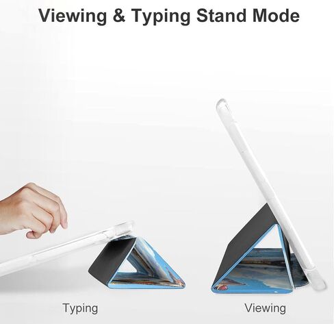أسماك باس في قضية يوم الثلج مع حامل القلم رفيع الوزن ثلاثي الأوزان متوافق مع iPad mini 4/5/6 mini6 （8.3in） in Kuwait