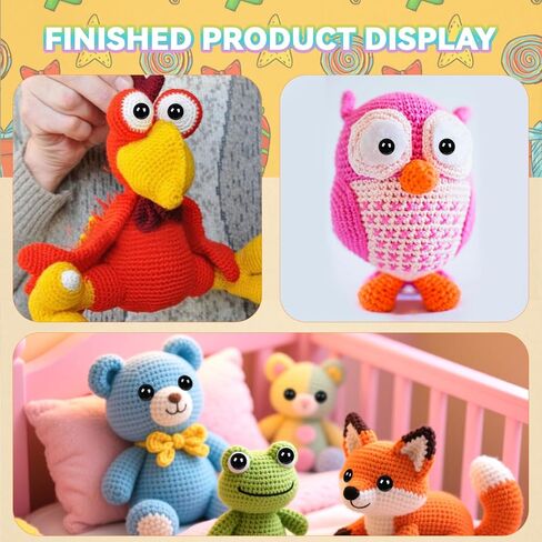 MUCUNNIA 400PCS Safety Eyes for Amigurumi 6-12mm Black Safety Eyes for Crochet with Washers Doll Eyes for Stuffed Animals DIY Christmas Decorations in Saudi Arabia