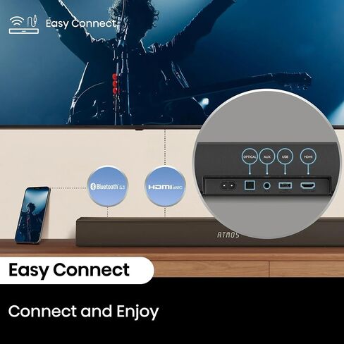 Hisense R632 3.1 Channel 380W Soundbar مع مضخم الصوت اللاسلكي* و Dolby Atmos (متجدد) in Kuwait