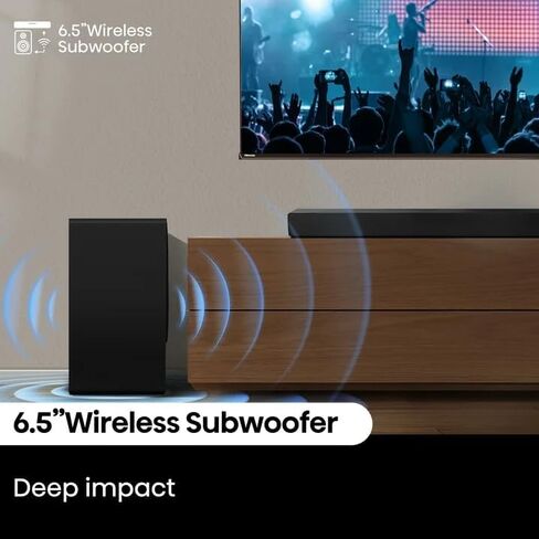 Hisense R632 3.1 Channel 380W Soundbar مع مضخم الصوت اللاسلكي* و Dolby Atmos (متجدد) in Kuwait