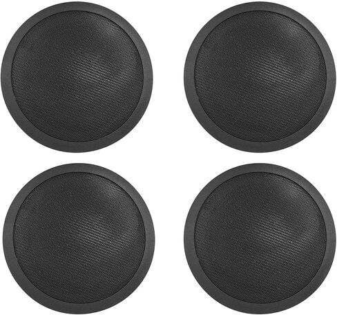 Rockville Commercial Restaurant Amp+(4) 5" Black Ceiling Speakers+Wall Control in Saudi Arabia