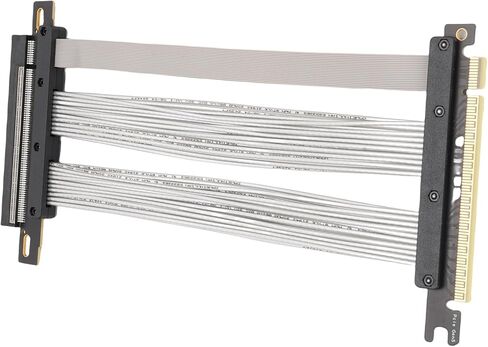 Sorandy PCIe 5.0 Riser Cable ، Gen 5 Ultra GPU Card Card Card Cable متوافق مع RTX4090 ، 5090 ، RX8900 ، RX7900 عرض GPU العمودي ، 30 AWG (30 سم) in Kuwait