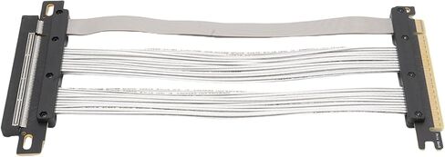 Sorandy PCIe 5.0 Riser Cable ، Gen 5 Ultra GPU Card Card Card Cable متوافق مع RTX4090 ، 5090 ، RX8900 ، RX7900 عرض GPU العمودي ، 30 AWG (30 سم) in Kuwait