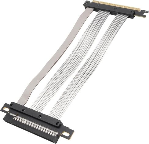Sorandy PCIe 5.0 Riser Cable ، Gen 5 Ultra GPU Card Card Card Cable متوافق مع RTX4090 ، 5090 ، RX8900 ، RX7900 عرض GPU العمودي ، 30 AWG (30 سم) in Kuwait