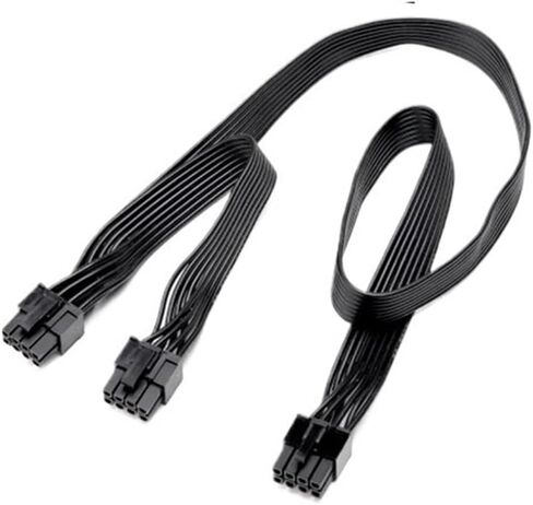 PCI-E 8PIN 6+2PIN V/GA ​​CARDACT CARTER GPU CABLE لـ SF750 ، SF600 ، SF450 TY> PE 4 Power ، Flat Cable 18AWG 60+20 CM in Saudi Arabia