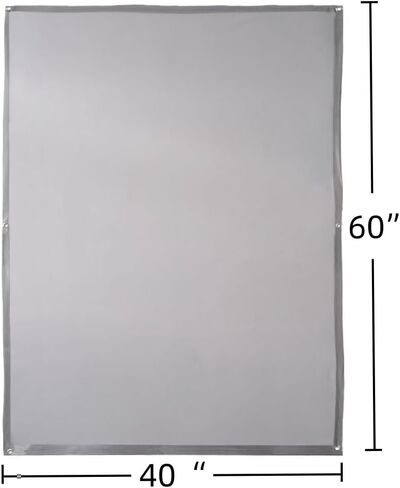 40 x 60 inch Halloween Holographic Rear Projection Screen & Christmas Decor for Apartment Windows with Easy Hang Kit Halloween Spooky Halloween Decoration Indoor Film Screen (40 * 60 inch) in Saudi Arabia