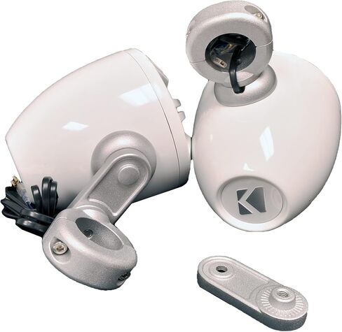 KICKER White Mini Wake Tower Marine Enclosures 4" KM Speakers. (4 ohm) in Saudi Arabia