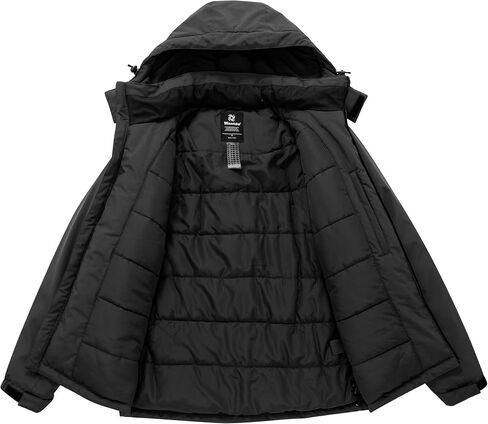 Wantdo Men's Mountain Waterproof Ski Jacket Warm Winter Snow Coat Windproof Raincoat Outdoor Windbreaker in Saudi Arabia