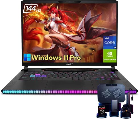 MSI RAIDER GE68HX 16 GAMING LAPTOP-Intel 24-CORE I9-14900HX ، NVIDIA GEFORCE RTX 4070 ، 16 "Wuxga 144Hz Display ، RGB Backlit Keyboard ، Windows 11 Pro ، Wi-Fi 6 | 64 GB DDR5 + 2 TB SSD in Kuwait