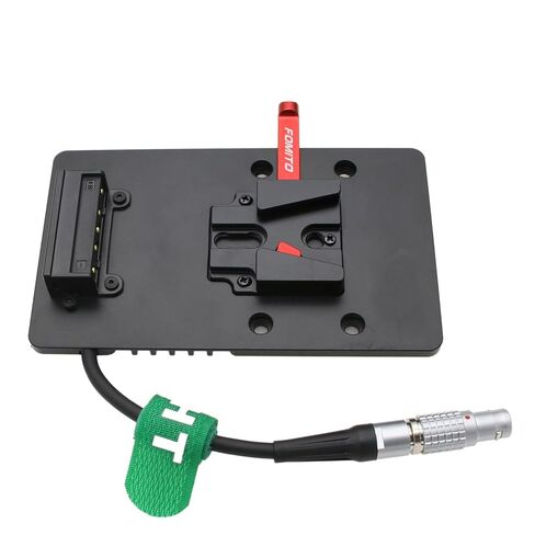 V-Mount V-Lock Battery Plate Power Supply for DJI Ronin 4D Camera, 6 Pin Female Connector, 10cm in Saudi Arabia