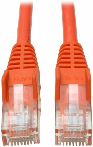 Eaton Tripp Lite N001-003-OR Cat5e Ethernet Patch Cable 3 ft, 350 MHz, Gigabit 1 Gbps, RJ45 M/M, Snagless Booted, PoE Network Cord, Orange, Cloud Care Pre-Configured Bundle Eligible (50 Pack) in Saudi Arabia