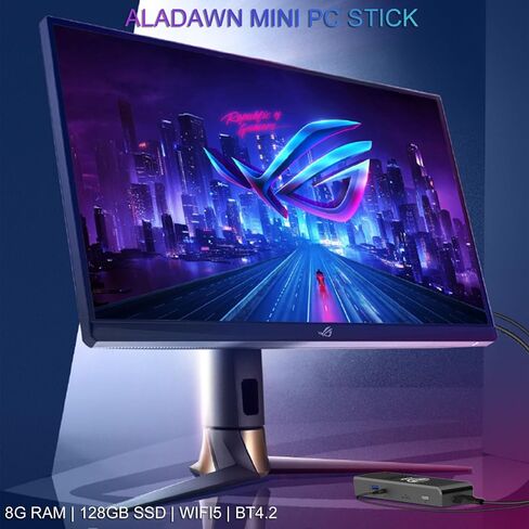 Mini PC Stick Windows 11 Pro,Compute Stick Intel Celeron J4125 Processor Equipped 8GB DDR4 128GB SSD,Support Auto Power on,4K HD/Gigabit Ethernet/WiFi/BT,Business/Travel Portable PC in Saudi Arabia