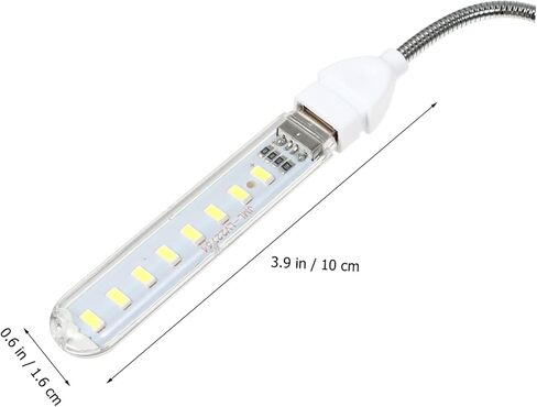 Homoyoyo USB تعمل بالمرونة الليلية المرنة مع LEDS GOONSECK COMPUTION LAMP لقراءة المكتب بجانب السرير ، استخدم تصميمًا مضغوطًا محمولًا للسفر والمنزل in Kuwait