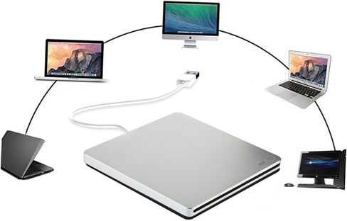 POPETPOP Slim USB DVD Burner Typec External Burner for Multifunctional DVD Recorders in Saudi Arabia