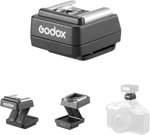 Godox FS-R Hot Shoe Riser for Single Contact Flash GOdox IM30 IM20 IM22 - Foldable Flash Bracket with Tilt Adjustment, No Blocked Edge, Compact Design for Bounce Lighting Manual Flash in Saudi Arabia